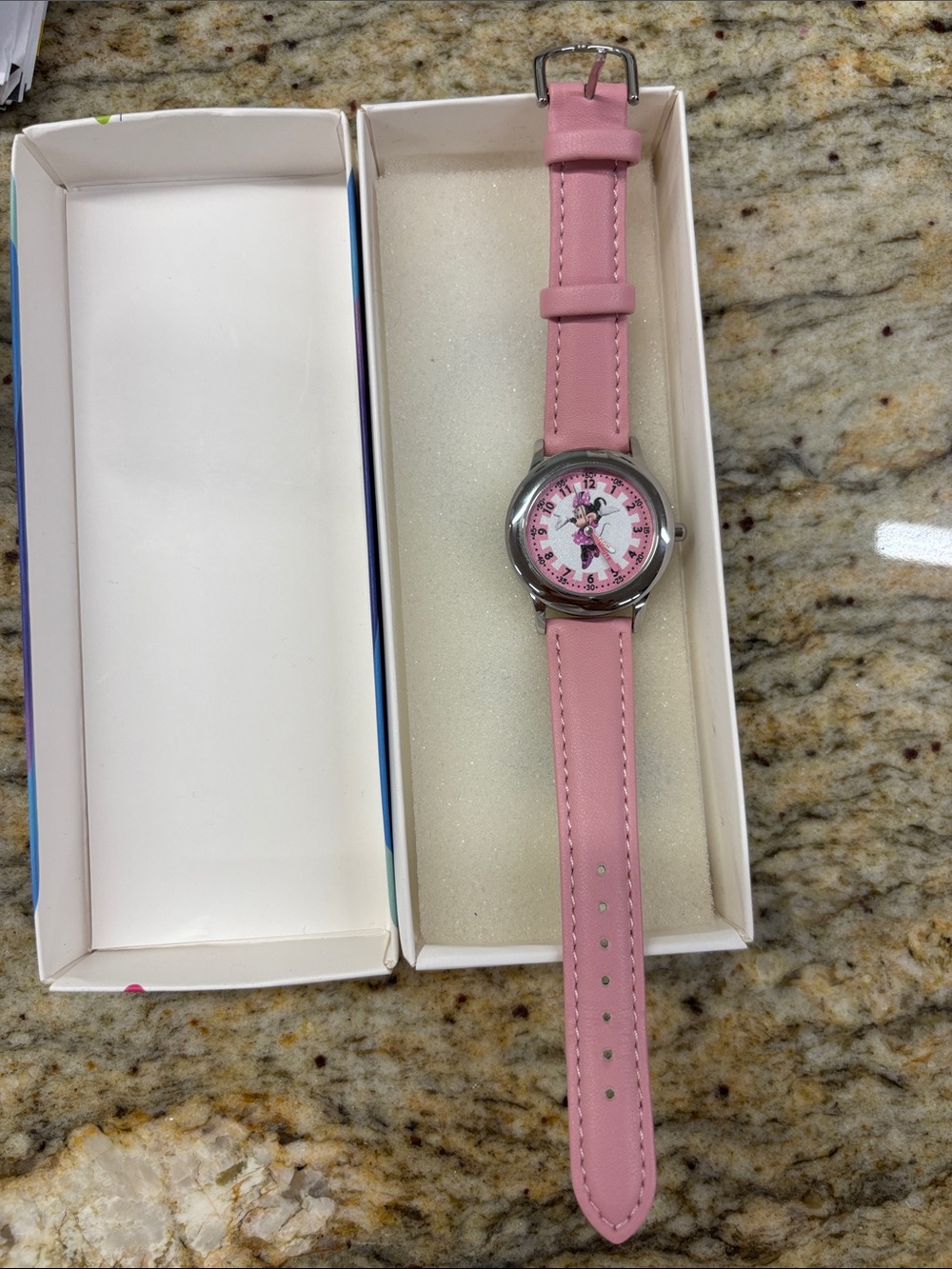 Disney Pink Minnie Mouse Kids Analog Watch